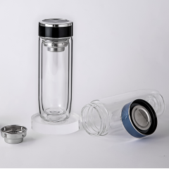 明霞 异形双层玻璃杯 MX3501-st350 350ml