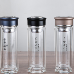 明霞 双层玻璃杯 MX3346-300 300ml
