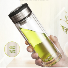 富光 腾跃双层玻璃杯（流通款）X1820-400 400ml