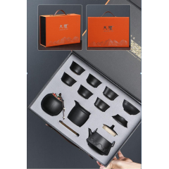 文礼11头提梁壶陆宝茶具  套装