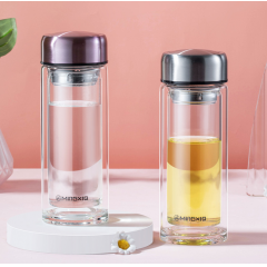明霞 双层时尚玻璃杯 MX3430-ST350 350ml