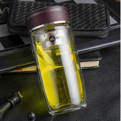 明霞 异形双层玻璃杯 MX3413-ST400 400ml