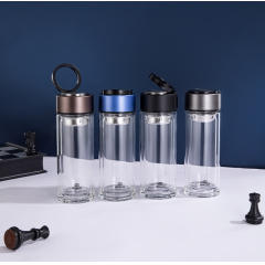 明霞 双层时尚玻璃杯 MX1002-ST350 350ml