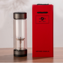 明霞 双层泡茶师玻璃杯 MX3432一ST350 350ml