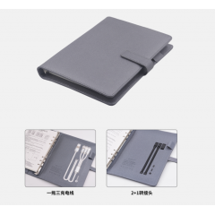 电源笔记本系列 多功能电源笔记本 一托三PU搭扣