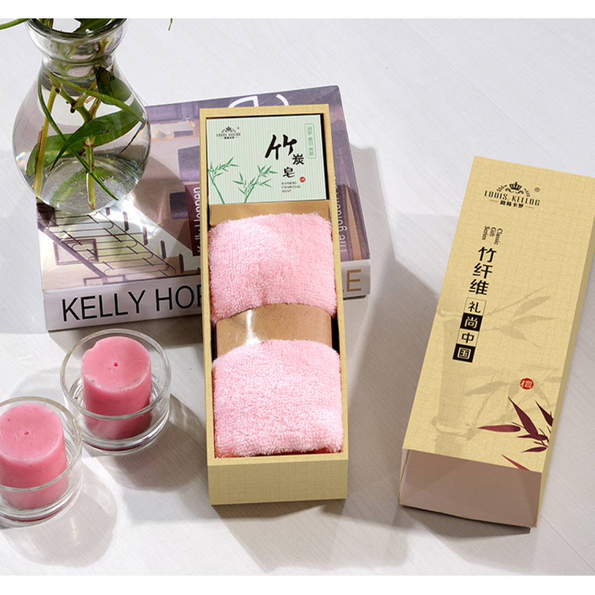 路易卡罗 竹炭毛巾组合 LK-2042