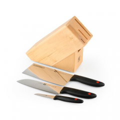 双立人 ZWILLING 刀具4件套 TWIN Point系列 防滑手柄 蔬菜刀+多用刀+中片刀+刀架 四件套 ZW-K14/32320-300-762