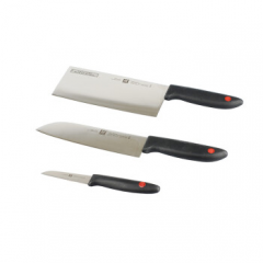 双立人 ZWILLING 刀具4件套 TWIN Point系列 防滑手柄 蔬菜刀+多用刀+中片刀+刀架 四件套 ZW-K14/32320-300-762