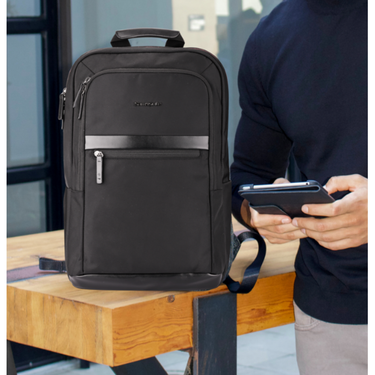 新秀丽（Samsonite）双肩包-黑色 664*09127