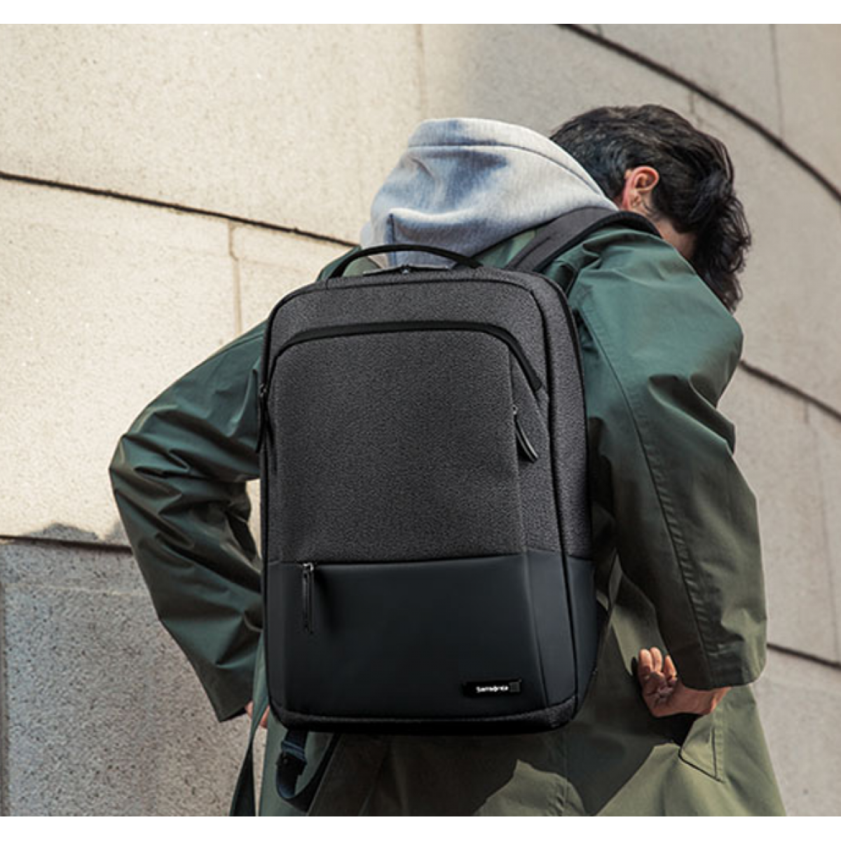 Samsonite/新秀丽双肩包时尚电脑包商务背包 NU4*19001 深灰色