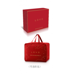 LOVO罗莱生活 双喜临门子母被套装 VQF2020-1  白色 200x230cm