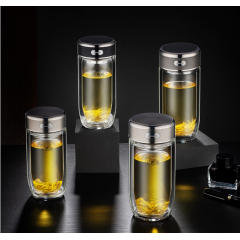 希诺 双层玻璃杯410ml XN-L606