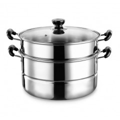 德世朗（DESLON） 蒸蒸日上两层多用蒸锅 26cm DFS-Z018B