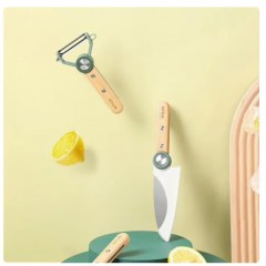 德世朗（DESLON） 沁缘榉木厨具三件套 215mm/195mm/130mm DFS-TZ820-3A-JM