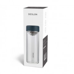 德世朗（DESLON）朗悦双层玻璃杯 360mL DLYB-360BL