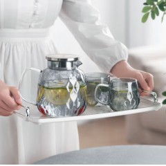 德世朗（DESLON） 龙鳞玻璃冷水壶套装 水壶1500mL +分享杯380 mL*2  DLL-TZ068A