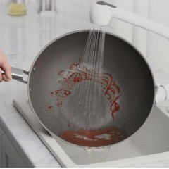 德世朗（DESLON） 0涂层系列不粘炒锅（32cm ） DP914-W32WH
