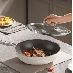 德世朗（DESLON） 云璟系列珐琅炒锅（30cm） DP908-W30