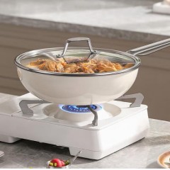 德世朗（DESLON） 云璟系列珐琅炒锅（30cm） DP908-W30