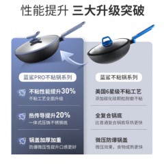德世朗（DESLON） 蓝鲨pro系列不粘煎锅 24cm DP907-F24