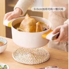 德世朗（DESLON） 银月麦饭石不粘锅两件套 DFS-TZ952A