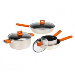 德世朗（DESLON） 锦“橙”精铁不粘炒锅 30cm DFS-C936