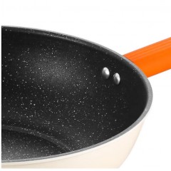 德世朗（DESLON） 锦“橙”精铁不粘锅两件套 DFS-TZ936A
