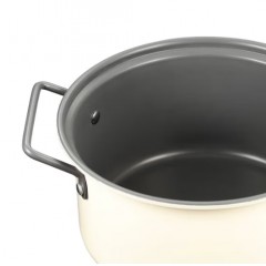 德世朗（DESLON） 圆满抗菌不粘锅两件套 20cm汤锅 18cm煎锅 白色  DFS-TZ875-WH