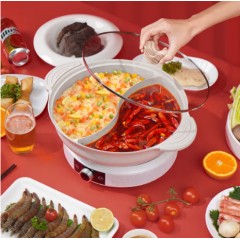 德世朗（DESLON） 陨石不粘鸳鸯火锅 30cm DFS-H876