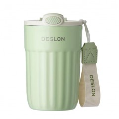 德世朗（DESLON） 随行咖啡杯 400mL DSXB-400-GN（绿色）/DSXB-400-WH（白色）