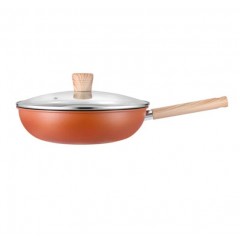 德世朗（DESLON） 鸿运0氟陶瓷不粘两件套 30cm炒锅+硅胶铲 DFS-TZ939-2A