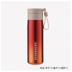 星巴克 开运红款随行杯不锈钢真空保温杯296ml 11158529