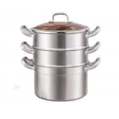 康巴赫（KBH）新欧式不锈钢蒸锅  28cm KGX-Z28O