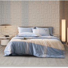 博洋家纺 焕净云棉四件套-喜雀纳福  （被套：220*240cm  床单：245*240cm 枕套*2:48*74cm）