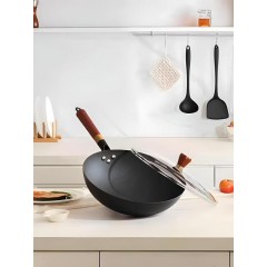 康宁 含钛零涂层爆炒锅三件组 （32cm/5.2L+32.5cm*10cm/106g+30cm*8.5cm/89g） WK-GJ03J147C-JY/KZ