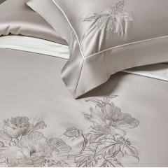 博洋家纺  140支流光锦棉四件套-幻夜秘境-银河灰（被套：220*240cm 床单：240*245cm  枕套*2：48*74cm）