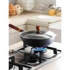 康宁 含钛零涂层爆炒锅三件组 （32cm/5.2L+32.5cm*10cm/106g+30cm*8.5cm/89g） WK-GJ03J147C-JY/KZ