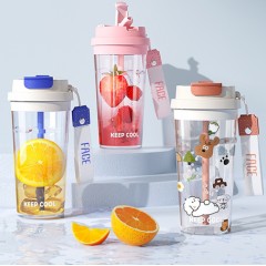 FACE 双饮手提吸管杯 580ml FA-KP58E