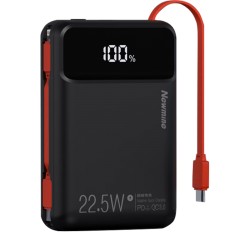 纽曼 20000毫安迷你自带线快充数显移动电源 P268