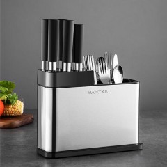 美厨不锈钢餐具沥水筒 27*9*20cm MCZW297