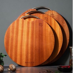 美厨加厚圆形乌檀木砧板加大号 39*39*3cm MCPJ8284