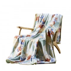 富安娜 单层法兰绒毯-幻彩芳菲 180*200cm