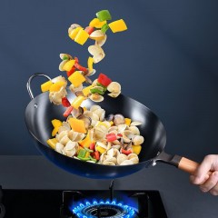 双喜黑极铁（2代）套装炒锅32cm CC-32JB01