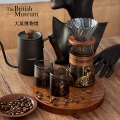 大英博物馆 盖亚安德森猫系列烟灰色手冲咖啡套装 1003435