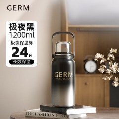 格沵（germ）黑耀系列悦动保温杯极夜黑 GE-24AW-DB131
