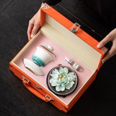 宏裕 非遗蜡烛香薰盖碗+国花精油礼盒套装 JHY-CJ-171