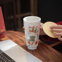 宏裕  朵颐水杯彩盒伴手礼 HYHX1018 羊脂玉