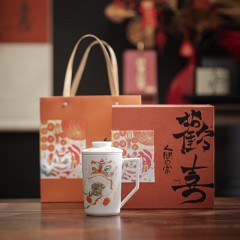 宏裕  尚白办公杯礼盒套装 HYHX1019 羊脂玉