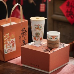 宏裕  水杯+茶咖组合礼盒伴手礼 HYHX1020 羊脂玉