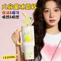 Diller迪乐贝尔 大容量水果冰霸保温杯 1200ML D9520